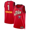 Canotte Uomo All-Star 2025 Victor Wembanyama Jordan Rosso Swingman